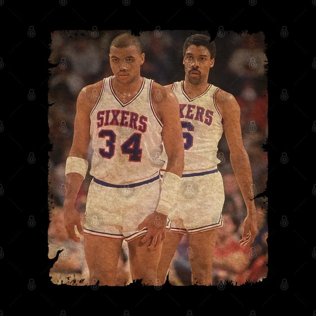 Charles Barkley and Julius Erving by MJ23STORE