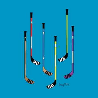 Colorful Hockey Sticks T-Shirt