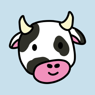 Cute cartoon dairy cow doodle T-Shirt