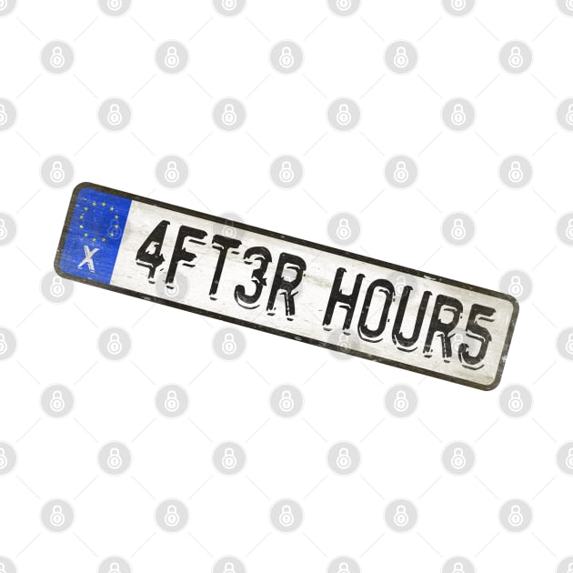 After Hours - License Plate by Girladies Artshop