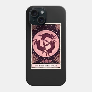 The Full Pink Moon Tarot Card Phone Case