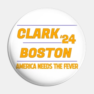 Caitlin Clark Aliyah Boston 2024 orange color Pin
