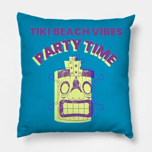 Tiki Beach Tiki Party Hawaii Hawaiian Pillow