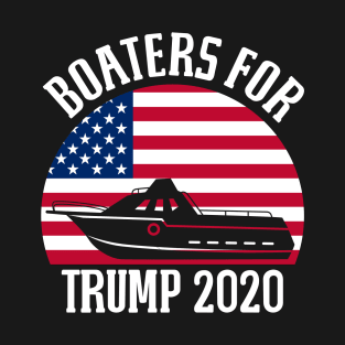 Deck Boat Boaters For Trump 2020 Graphic Art T-Shirt