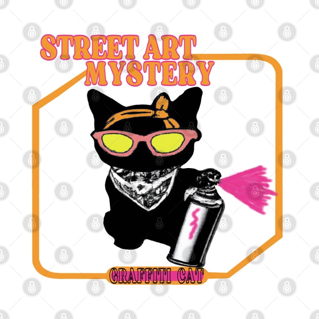 Graffiti cat street art mystery by Ilustradamus