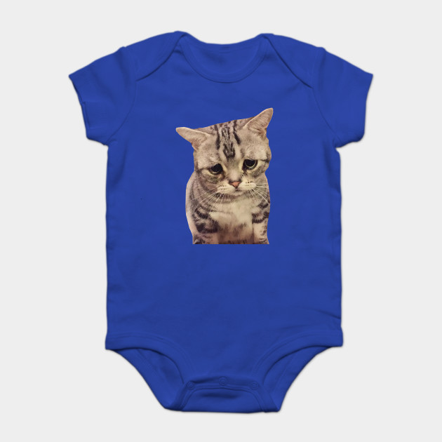 Sad Cute Cat Sad Cat Onesie Teepublic