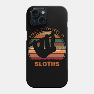 Easily Distracted By Sloths Phone Case