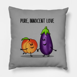 Eggplant and Peach Pillow