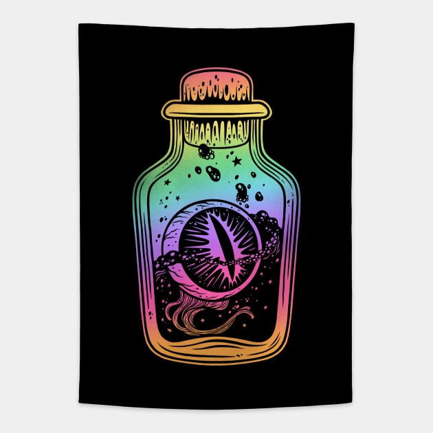 Eyeball in a Jar Tapestry by OccultOmaStore