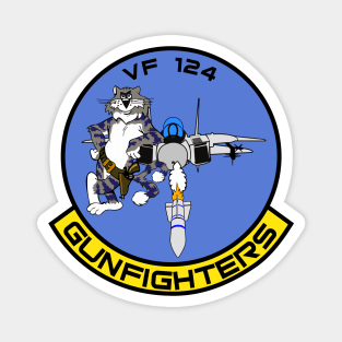 F-14 Tomcat Gunfighters VF-124 - Grunge Style Magnet