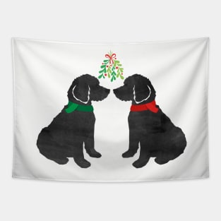 Labradoodles Christmas Mistletoe Tapestry