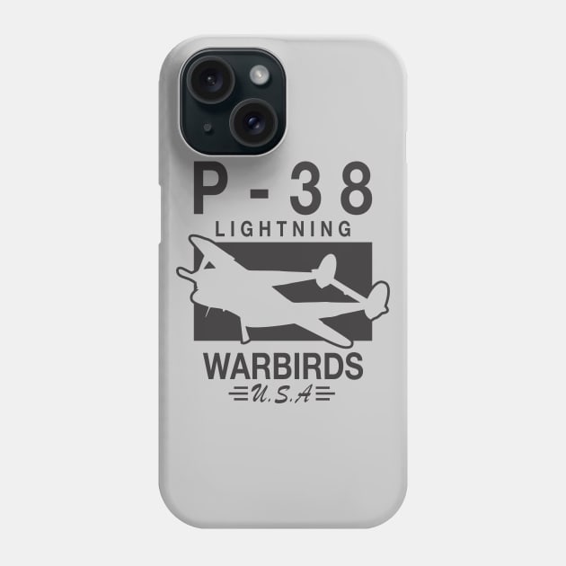 P-38 Lightning Phone Case by TCP