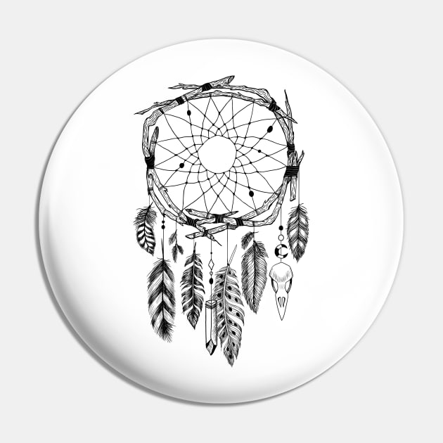 Boho Dreamcatcher Pin by fears