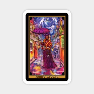 Marie Laveau In The Justice Tarot Card Magnet