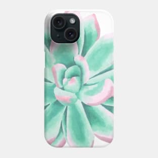 Green and Pink Succulent Phone Case