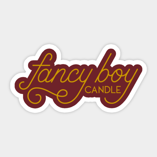 The OFFICIAL Fancy Boy Candle Sticker - Friends Tv Show - Sticker