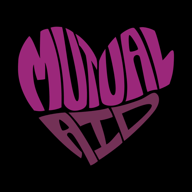 Mutual Aid Heart — Purples by leemeredith