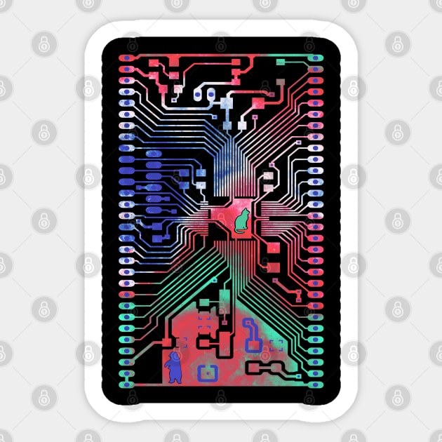 Circuit Layout - Circuit - Sticker | TeePublic