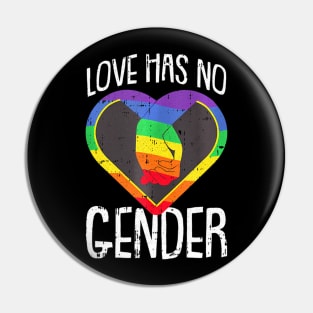 No Gender Gay Pride Love Rainbow Flag Proud Lgbt Q Ally Pin