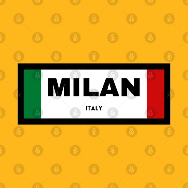 Milan City in Italian Flag by aybe7elf