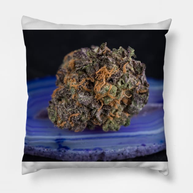 Granddaddy Purple Marijuana Bud Pillow by medicalmj