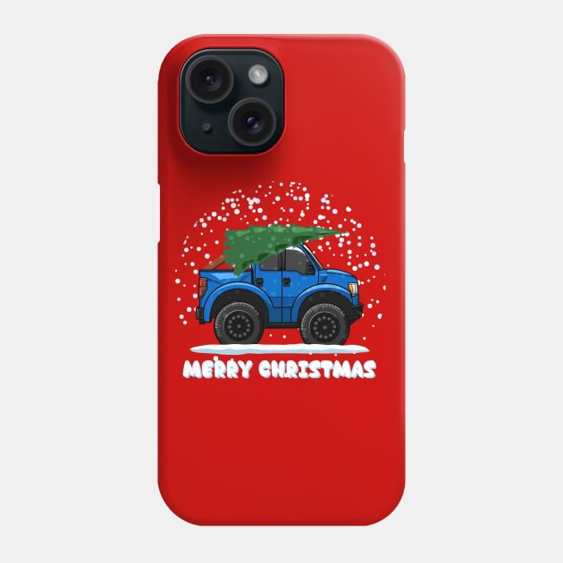 F150 Caricature Xmas Phone Case by HSDESIGNS