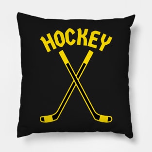 HOCKEY CROSSED STICKS LOGO Pillow