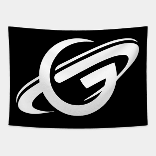 Geekvolution Planet Logo (White) Tapestry