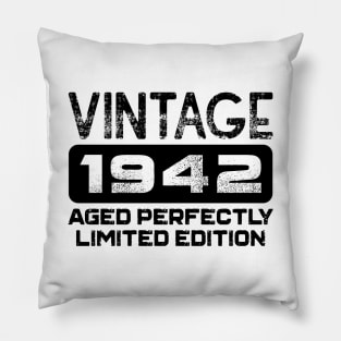 Birthday Gift Vintage 1942 Aged Perfectly Pillow