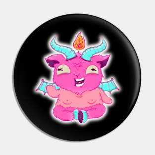 Hail Satan! Kawaii Baphomet Pin