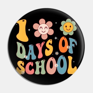 Happy 100th Day Of School Groovy 100 Days Of School Teacher Pin