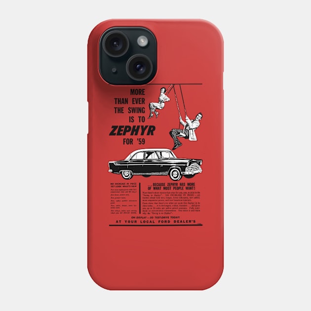 FORD ZEPHYR - advert Phone Case by Throwback Motors