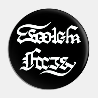 Bottom Feeders logo (white) Pin