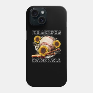 Awesome Baseball Name Philadelphia Proud Team Flowers Phone Case