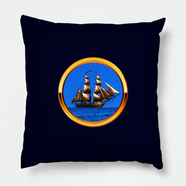 Sail Boat Pillow by Insignis