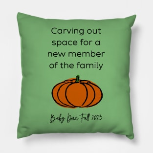 Pumpkin Baby Announcement (Black Fall) Pillow