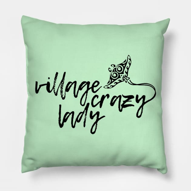 Village Crazy Lady Pillow by TreyLemons