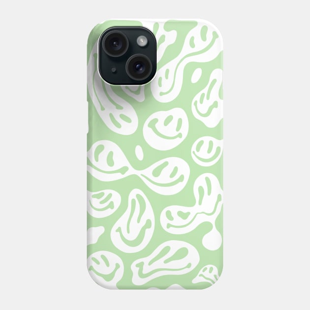 Melting Smiles in Light Green Phone Case by Ayoub14