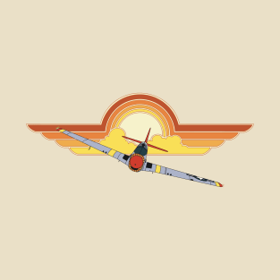 P-51 Mustang Sunset T-Shirt