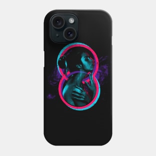 Artistic 80s Retro Style girl Design Phone Case