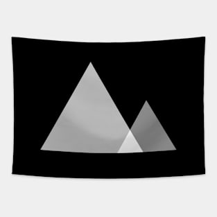 Minimalist Geometric Mountains Tapestry