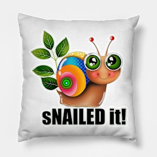 sNAILED it! Pillow