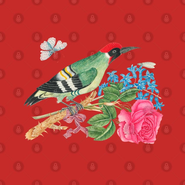 Bird With Flower by Mako Design 