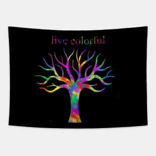 live colorful |  tree of Life Tapestry