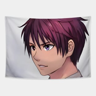 Pink Hair Anime Boy Tapestry