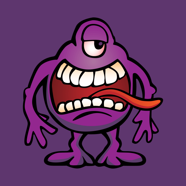 Cartoon Monster Alien by hobrath