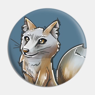 Pocket Cute Corsac Fox Pin