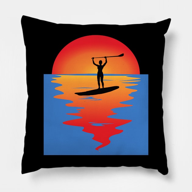 Stand up Paddleboard Pillow by DePit DeSign