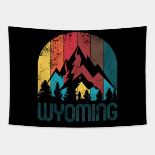 Retro Wyoming Design for Men Women and Kids Tapestry