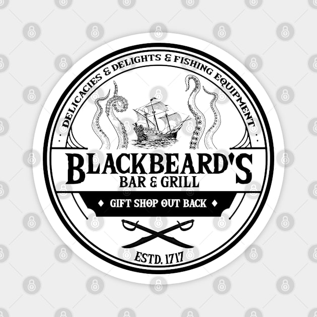 Blackbeard's Bar and Grill Magnet by aliciahasthephonebox